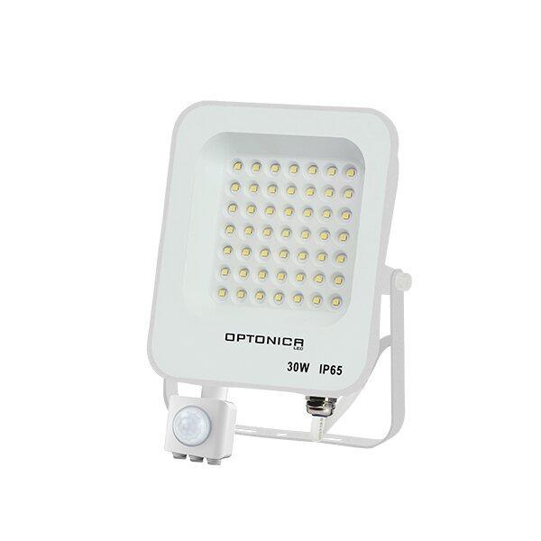 Optonica LED SMD reflektor bílé Body IP65 se čidlo 30W Neutrální bílá FL5767